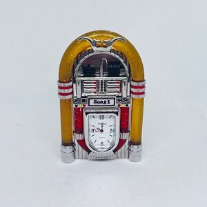 Timex Quartz Collectible Mini Desk Clock JUKEBOX Shelf Clock